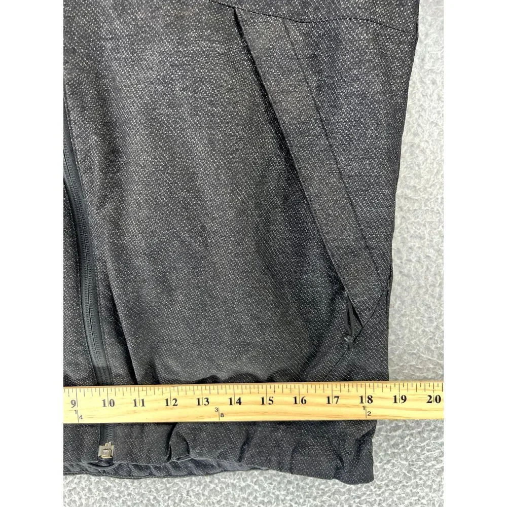 THE NORTH FACE Hoodie Jacket Mens Size S/P Full Zip‎ Black Leather Patch Logo